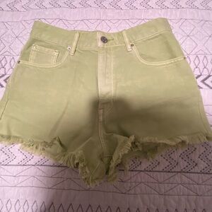 Pacsun High Rise Green Shorts